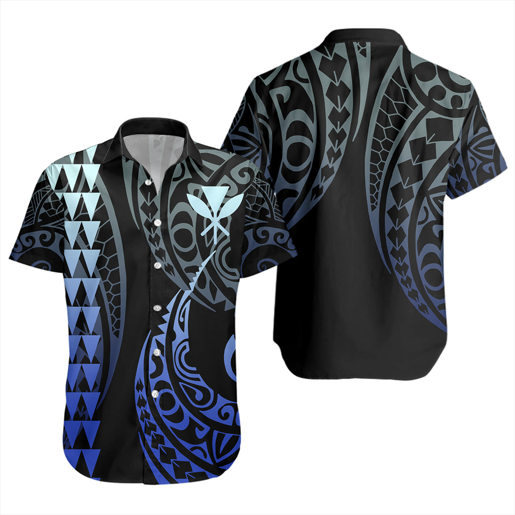 Hawaii Short Sleeve Shirt Kanaka Kakau Style