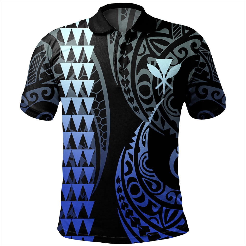 Hawaii Polo Shirt Kanaka Kakau Style