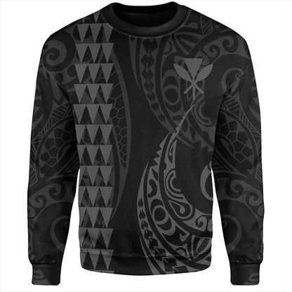 Hawaii Sweatshirt Kanaka Kakau Style