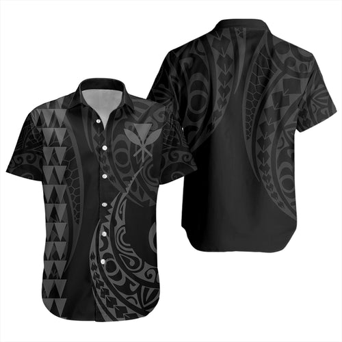 Hawaii Short Sleeve Shirt Kanaka Kakau Style