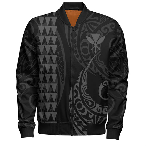 Hawaii Bomber Jacket Kanaka Kakau Style