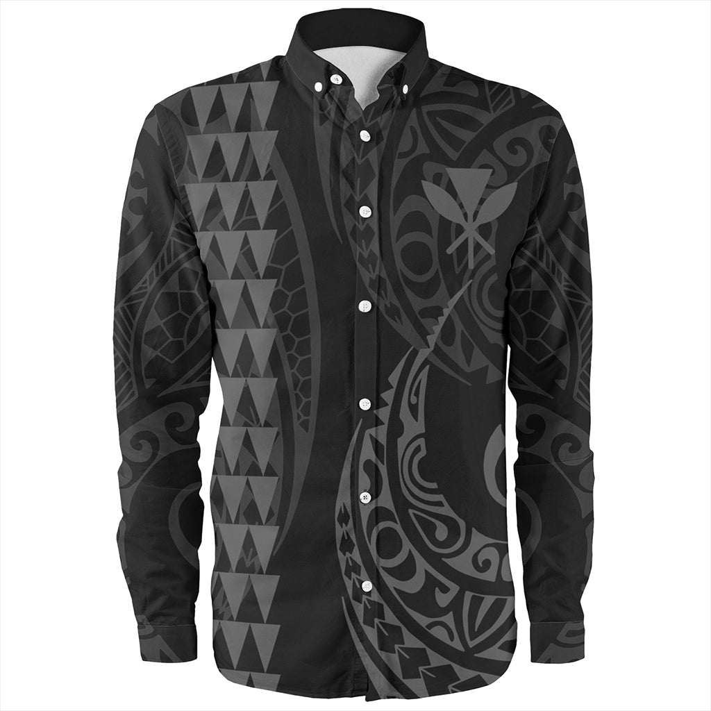Hawaii Long Sleeve Shirt Kanaka Kakau Style