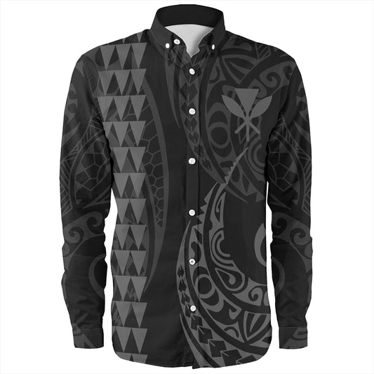 Hawaii Long Sleeve Shirt Kanaka Kakau Style