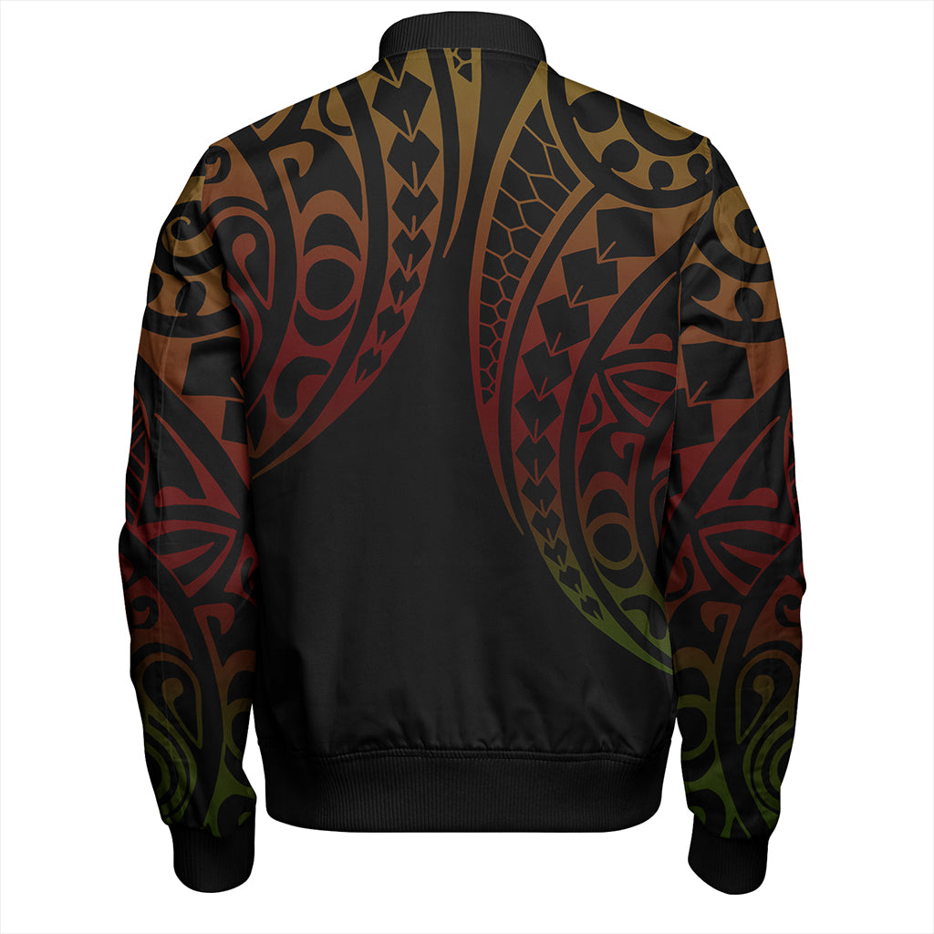 Hawaii Bomber Jacket Kanaka Kakau Style