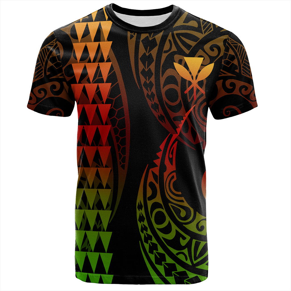 Hawaii T-Shirt Kanaka Kakau Style