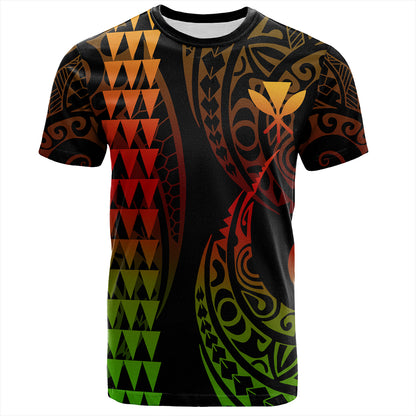 Hawaii T-Shirt Kanaka Kakau Style