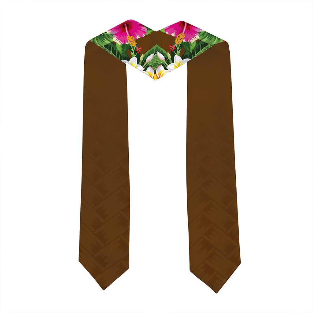 Hawaii Graduation Stole Custom Ke Kula O Ehunuikaimalino Class 2026 Tropical Hibiscus Island Style