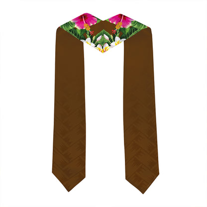 Hawaii Graduation Stole Custom Ke Kula O Ehunuikaimalino Class 2026 Tropical Hibiscus Island Style