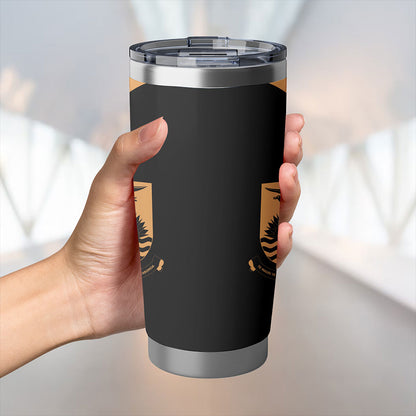 Kiribati Tumbler Lauhala Circle Style Gold
