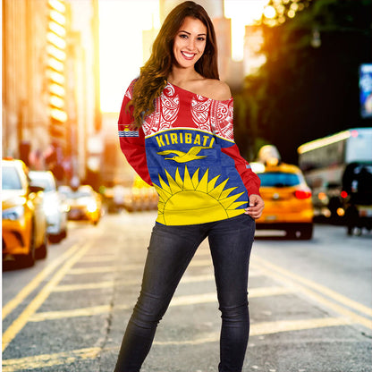 Kiribati Off Shoulder Sweatshirt Demodern Style
