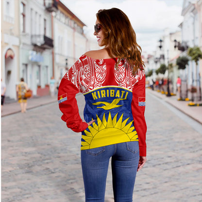Kiribati Off Shoulder Sweatshirt Demodern Style