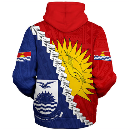 Kiribati Sherpa Hoodie Micronesia With Flag
