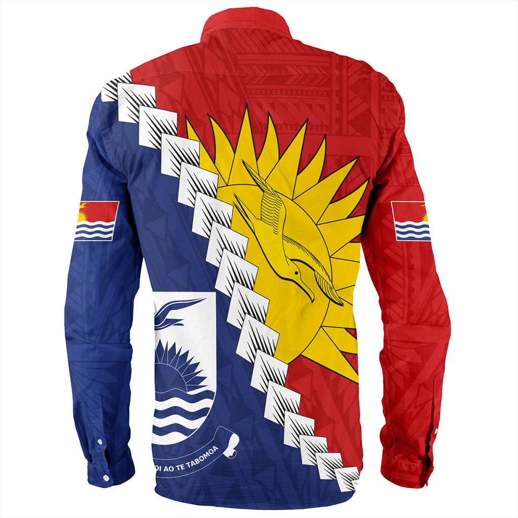 Kiribati Long Sleeve Shirt Micronesia With Flag