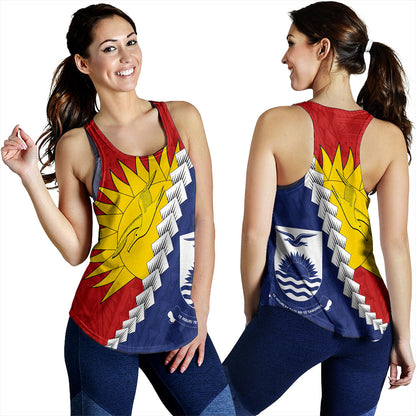 Kiribati Women Tank Micronesia With Flag