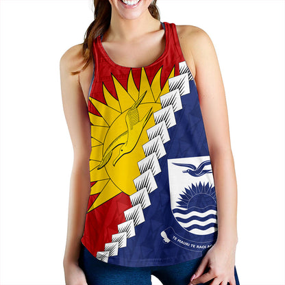 Kiribati Women Tank Micronesia With Flag
