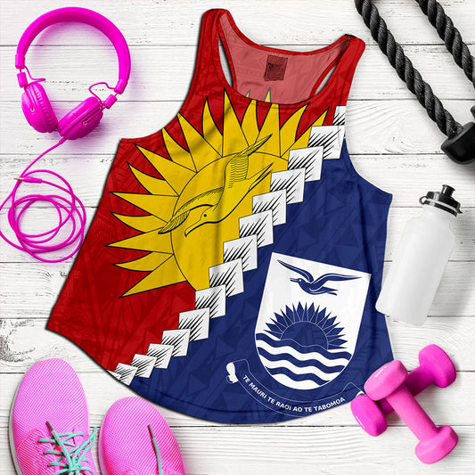 Kiribati Women Tank Micronesia With Flag