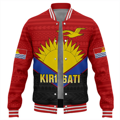 Kiribati Baseball Jacket Custom Sport Style Polynesian