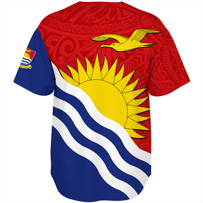 Kiribati Baseball Shirt Country Flag Style
