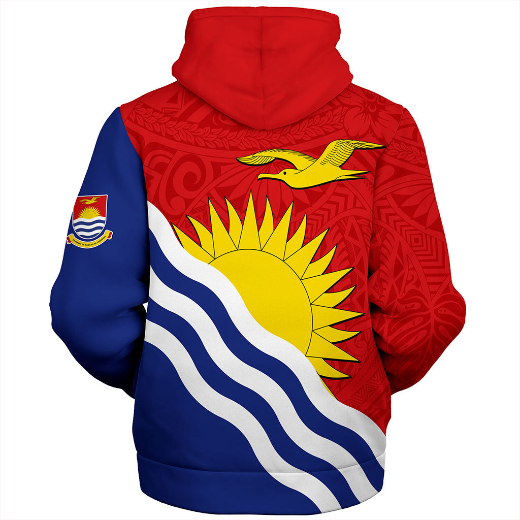 Kiribati Sherpa Hoodie Country Flag Style