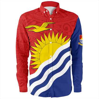 Kiribati Long Sleeve Shirt Country Flag Style
