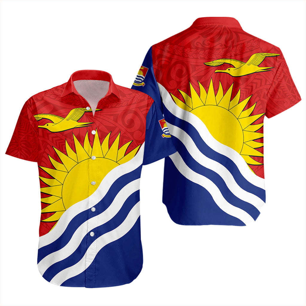 Kiribati Short Sleeve Shirt Country Flag Style