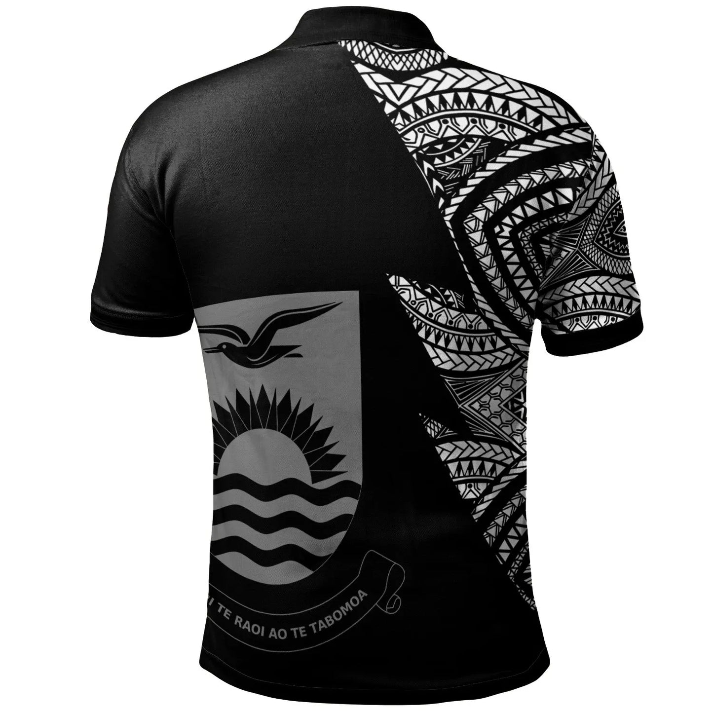 Kiribati Custom Personalized Polo Shirt - Flash Style White