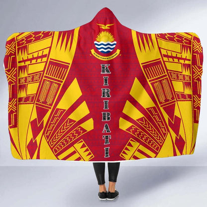 Kiribati Hooded Blanket - Polynesian Tattoo Flag