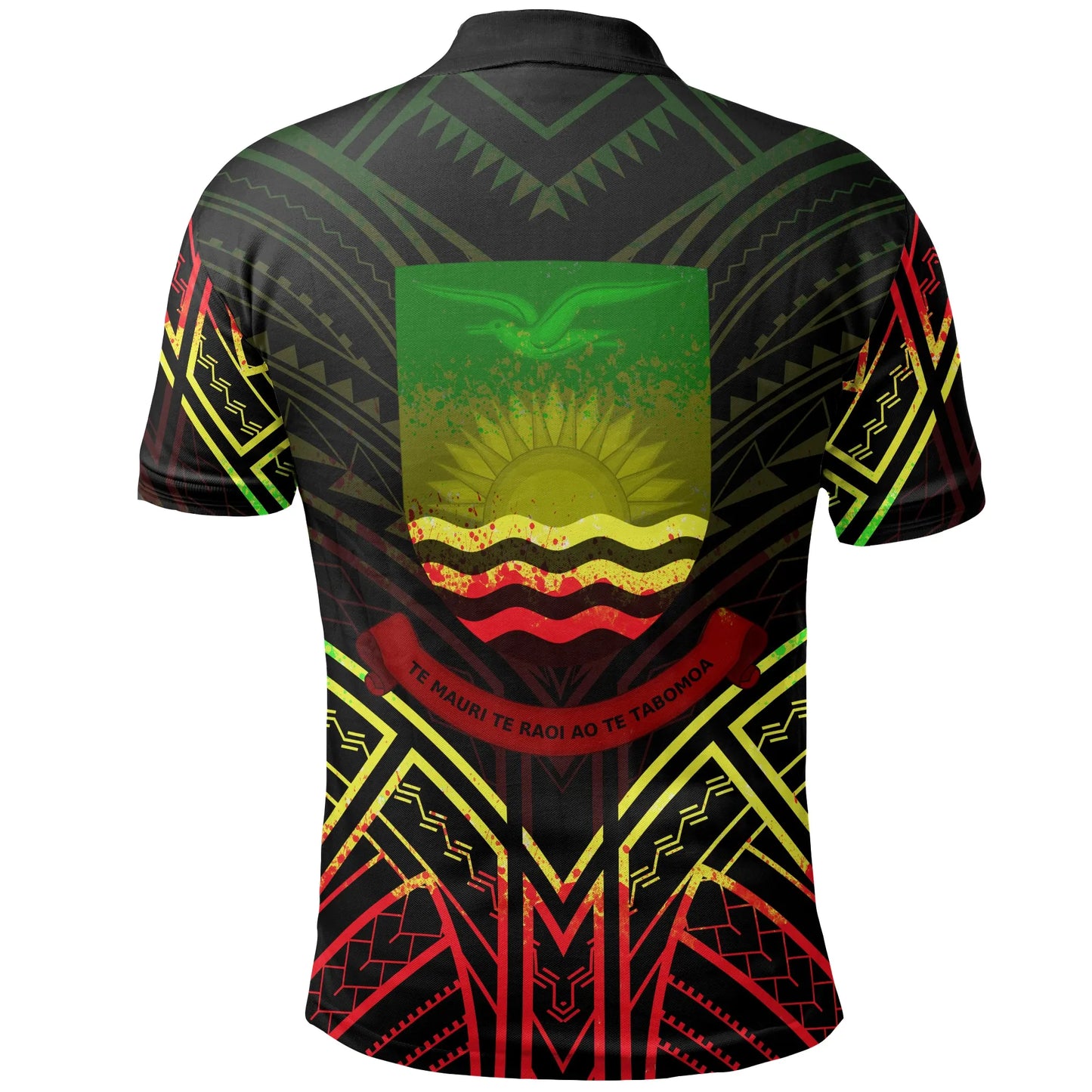 Kiribati Polo Shirt - Kiribati Seal Reggae Tribal Patterns