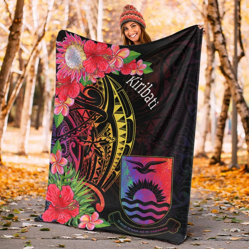 Kiribati Premium Blanket - Tropical Hippie Style