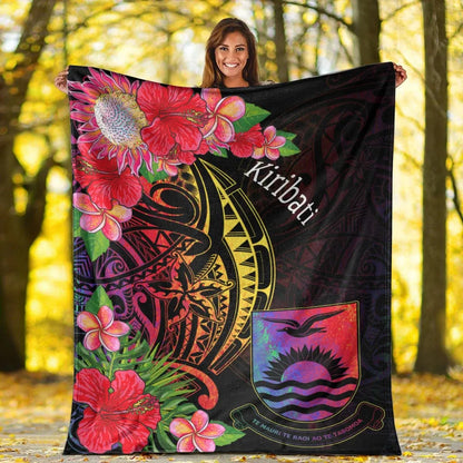 Kiribati Premium Blanket - Tropical Hippie Style
