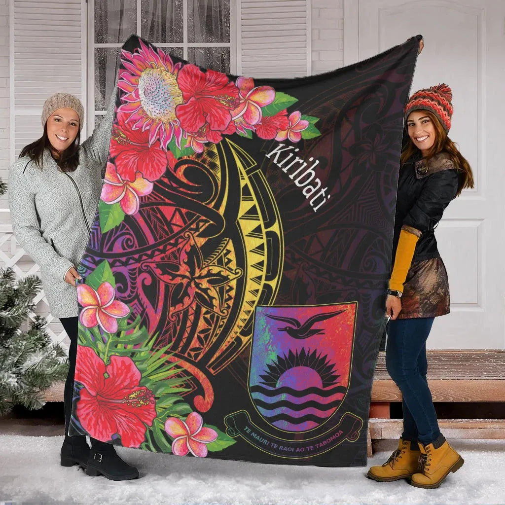 Kiribati Premium Blanket - Tropical Hippie Style