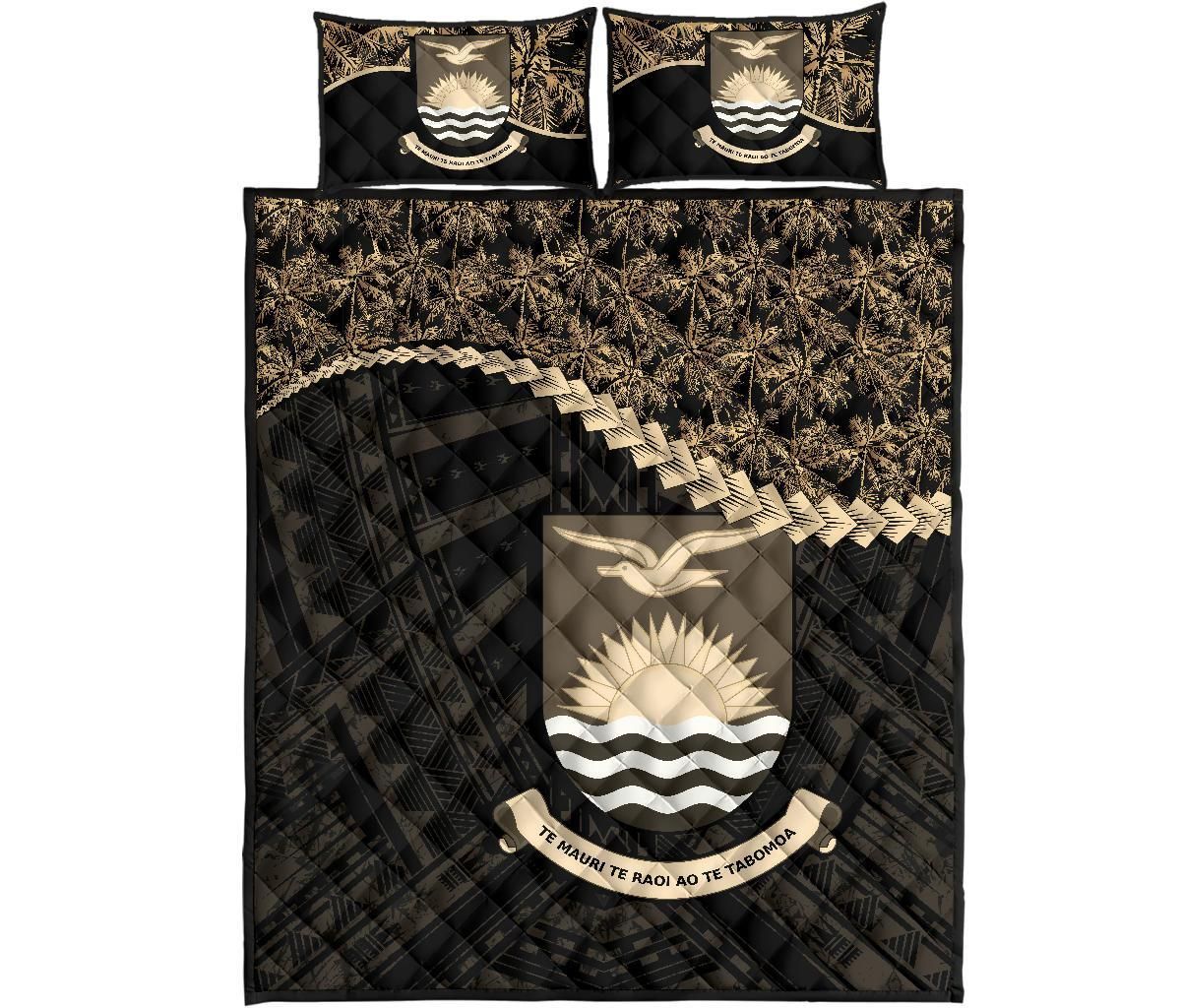 Kiribati Polynesian Quilt Bed Set Golden Coconut