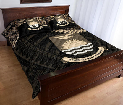 Kiribati Polynesian Quilt Bed Set Golden Coconut