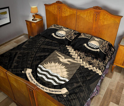 Kiribati Polynesian Quilt Bed Set Golden Coconut