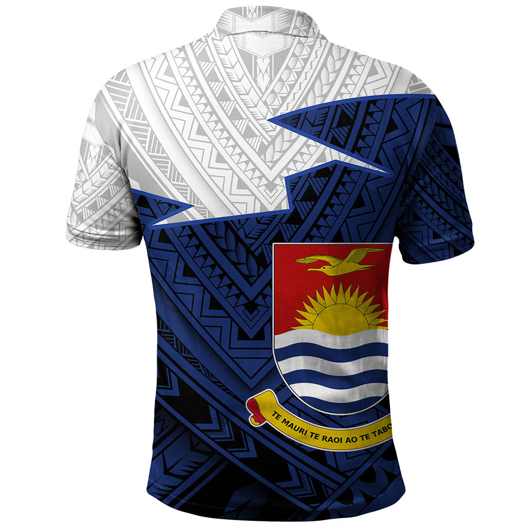 Kiribati Polo Shirt Polynesian Tattoo Flag And Coat Of Arms