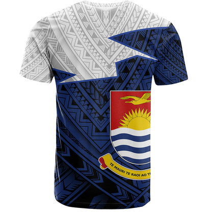 Kiribati T-Shirt Polynesian Tattoo Flag And Coat Of Arms
