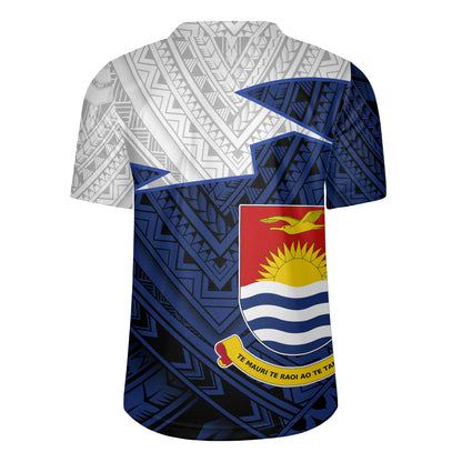 Kiribati Rugby Jersey Polynesian Tattoo Flag And Coat Of Arms
