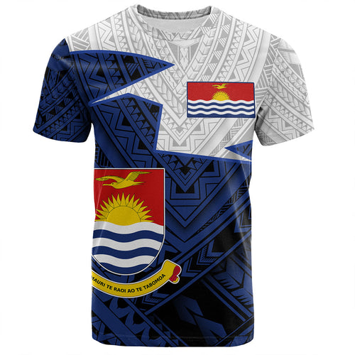 Kiribati T-Shirt Polynesian Tattoo Flag And Coat Of Arms