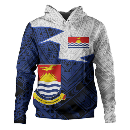 Kiribati Hoodie Polynesian Tattoo Flag And Coat Of Arms