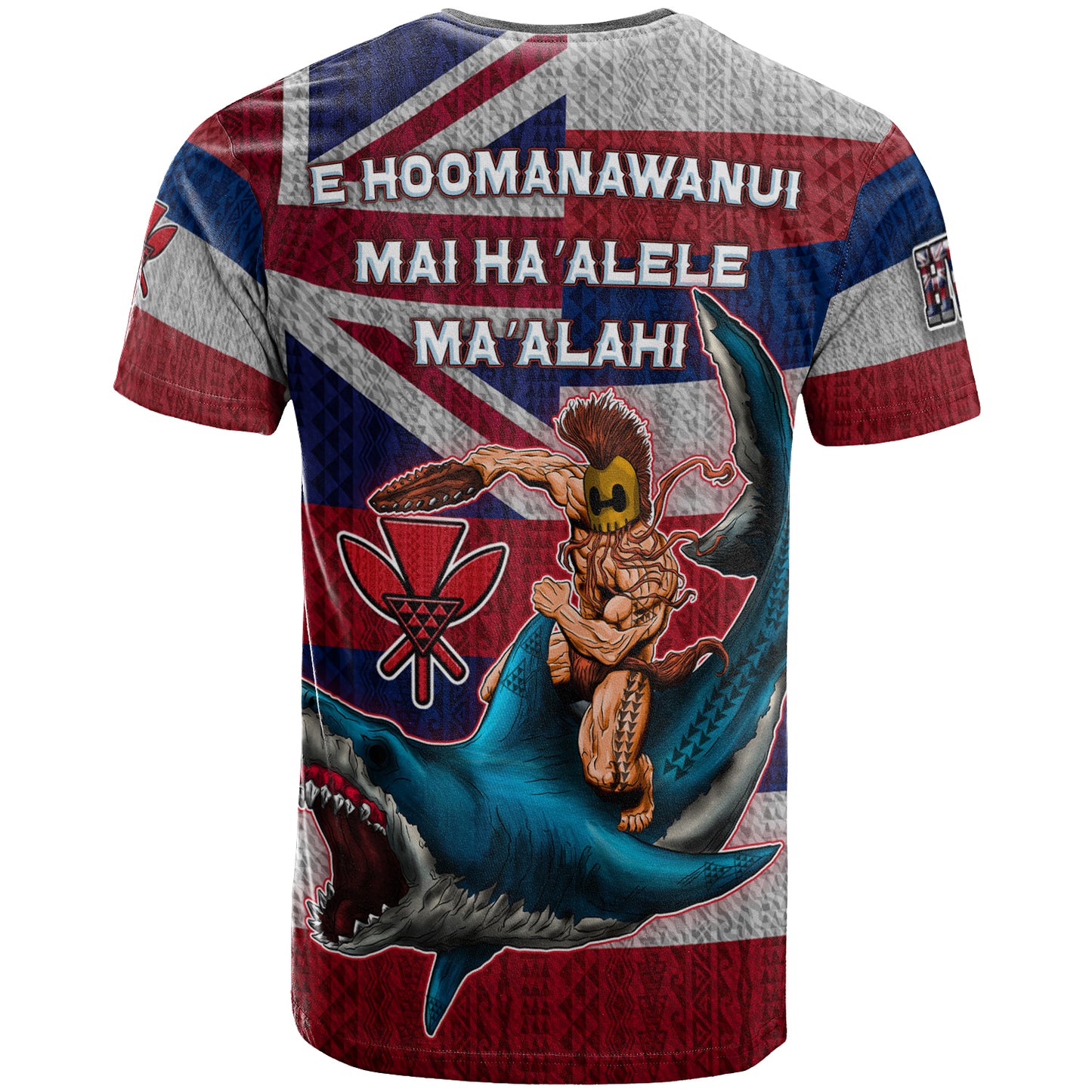 Personalized Hawaii Polynesian T-Shirt - Hawaiian Warrior