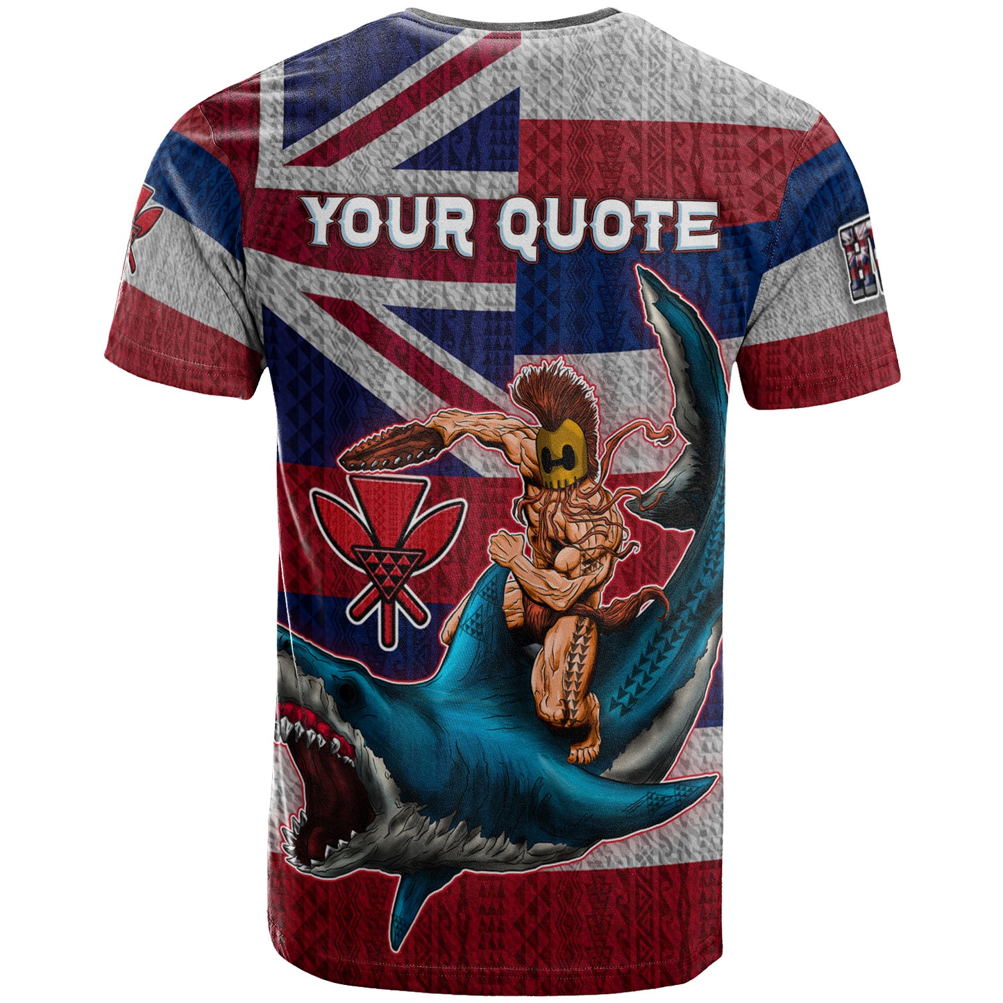 Personalized Hawaii Polynesian T-Shirt - Hawaiian Warrior