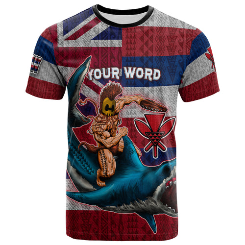 Personalized Hawaii Polynesian T-Shirt - Hawaiian Warrior