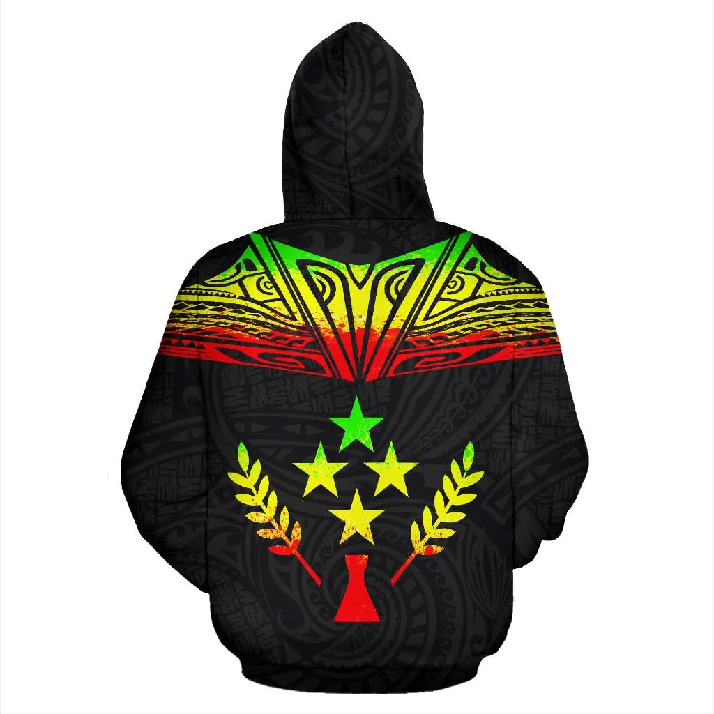 Kosrae All Over Hoodie - Reggae Neck Style