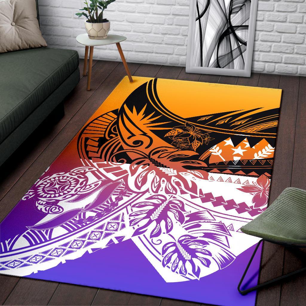 Kosrae Area Rug - Tribal Jungle Pattern