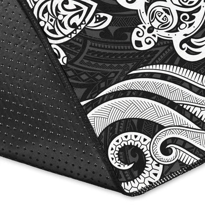 Kosrae Area Rug - White Tentacle Turtle