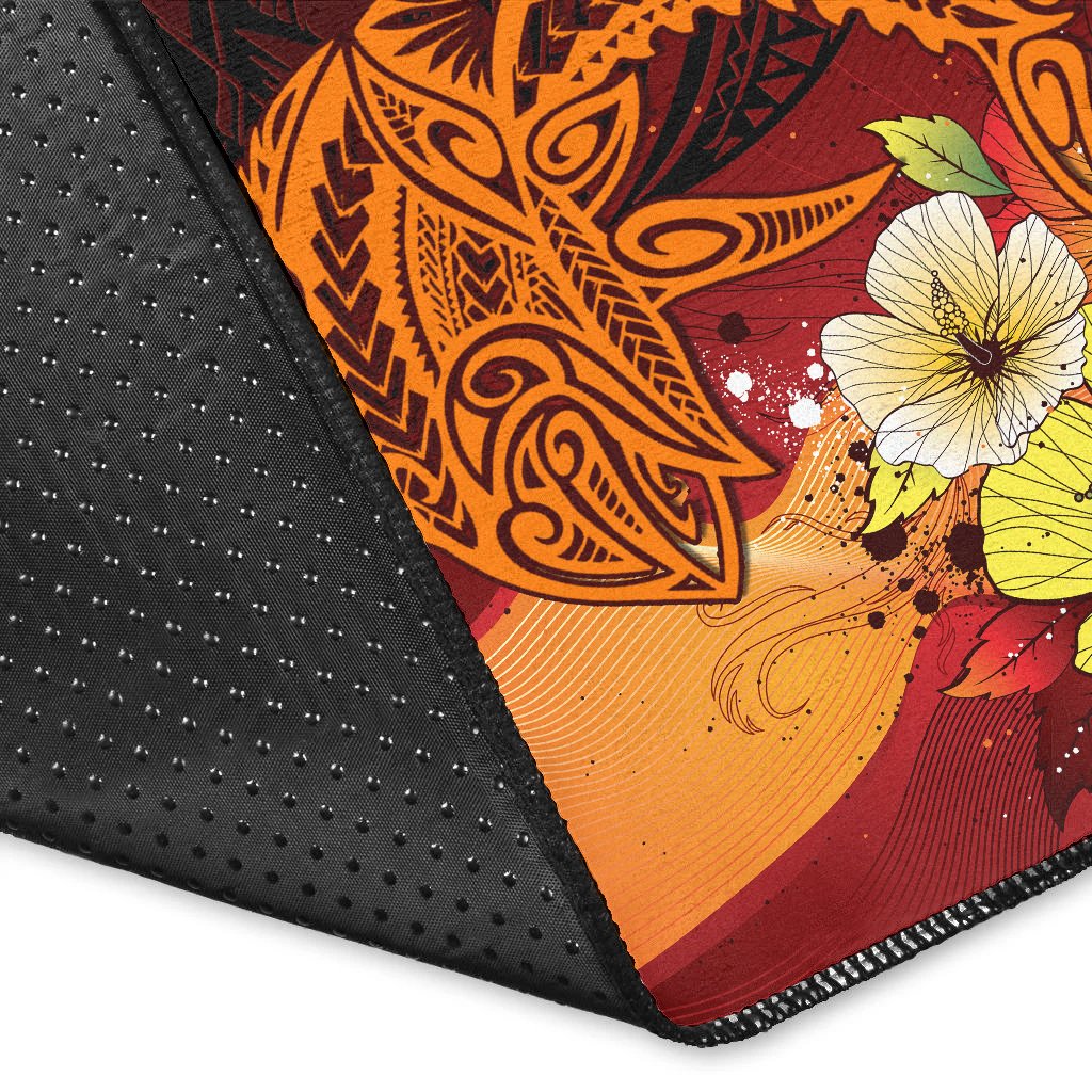 Kosrae Area Rugs - Tribal Tuna Fish