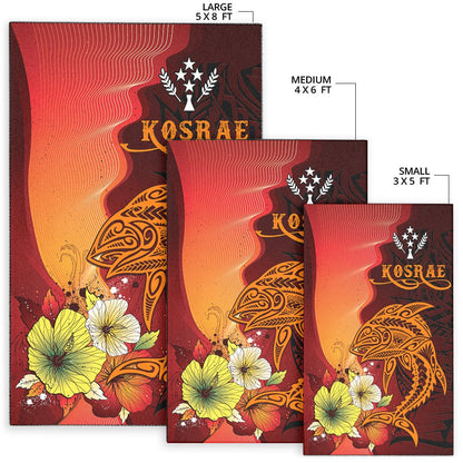 Kosrae Area Rugs - Tribal Tuna Fish