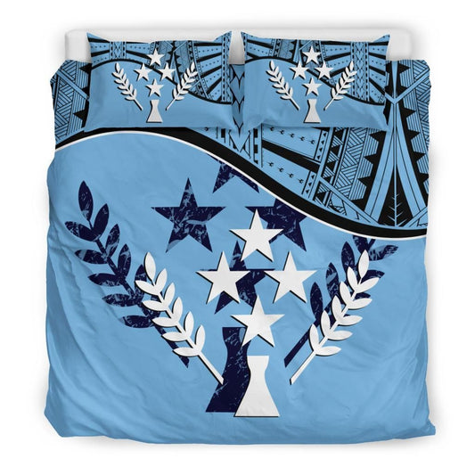 Kosrae Duvet Cover Set - Kosrae Flag Blue