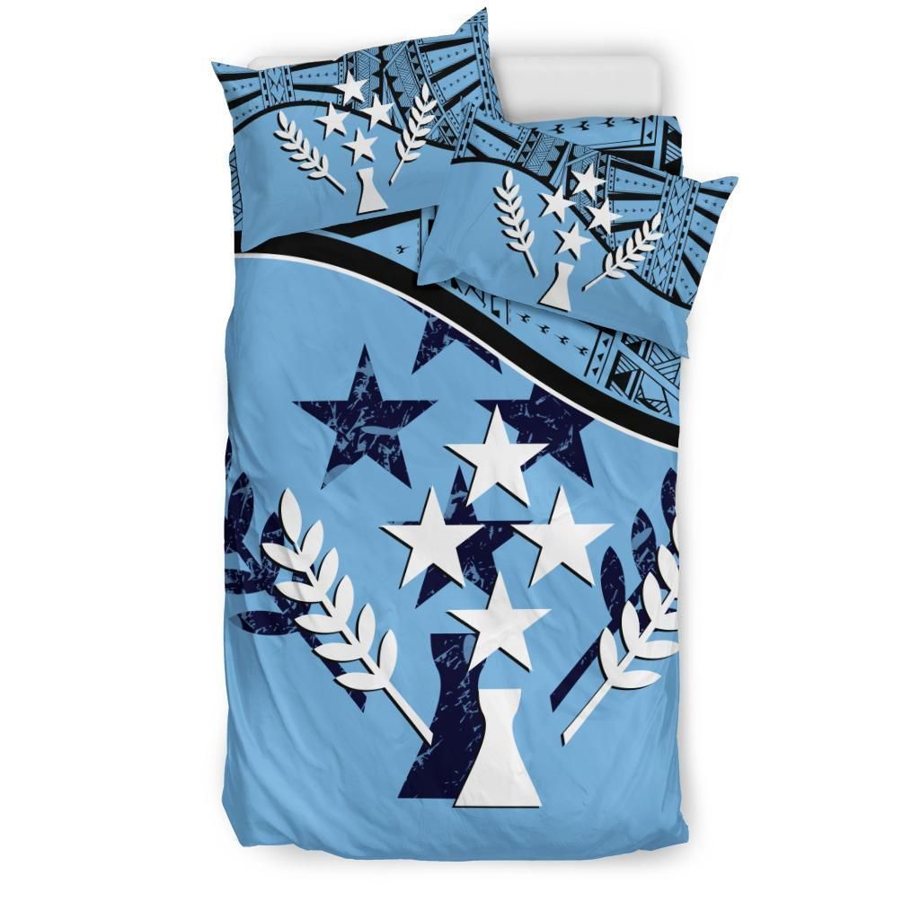 Kosrae Duvet Cover Set - Kosrae Flag Blue