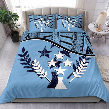 Kosrae Duvet Cover Set - Kosrae Flag Blue